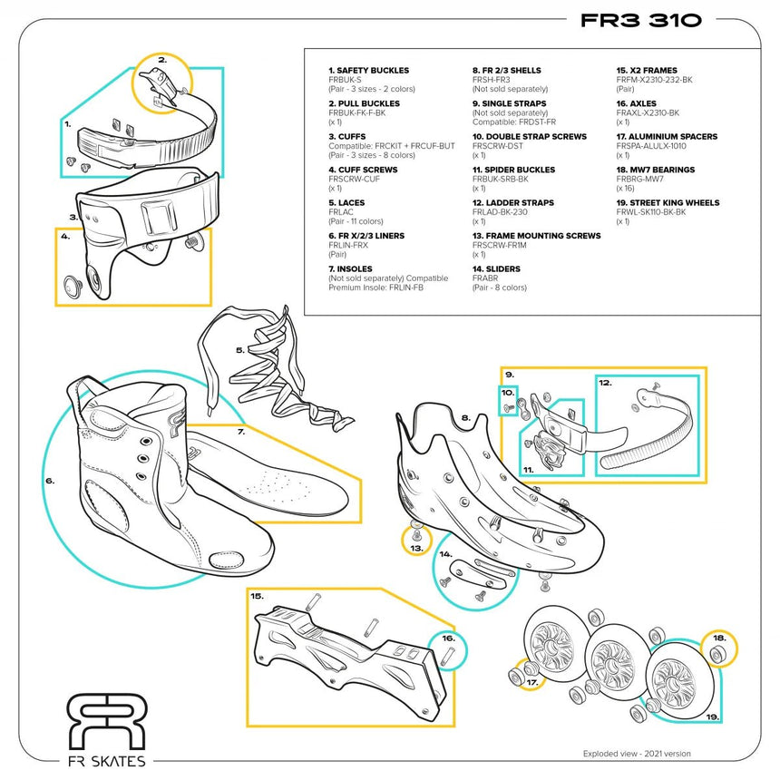 FR3 310 - Rollers En Ligne FreeskateRollers FreeskateFr Skates