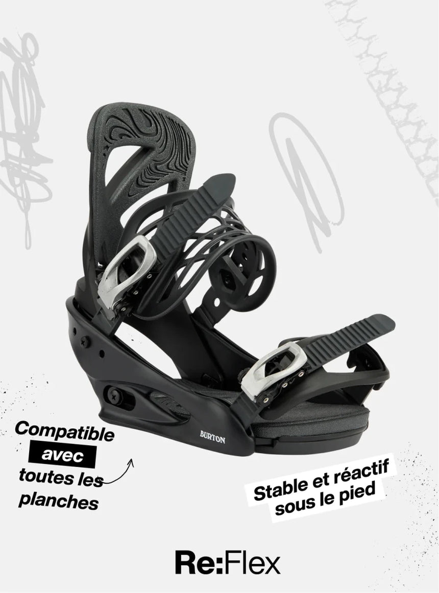 Freestyle Re:Flex - Fixations De Snowboard HommeFixations SnowboardBurton
