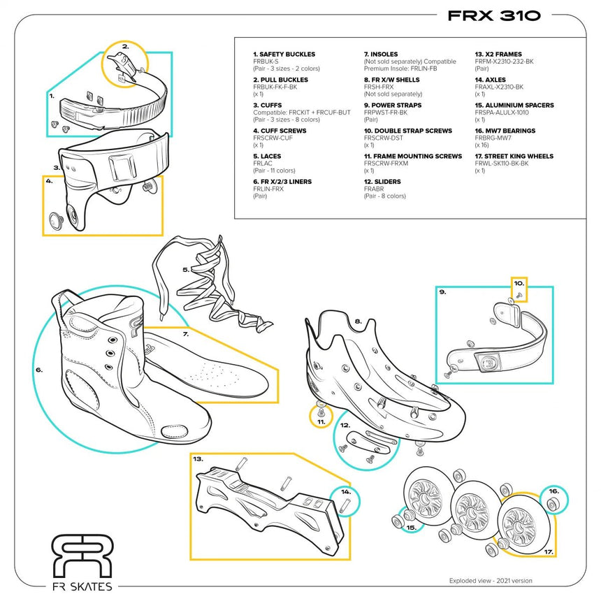 FRX 310 - Rollers En Ligne FreeskateRollers FreeskateFr Skates