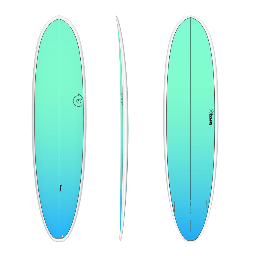 Fun V+ Tet Retro Fade White Rail 7"8 Planche De Surf FunboardFunboard / HybrideTorq