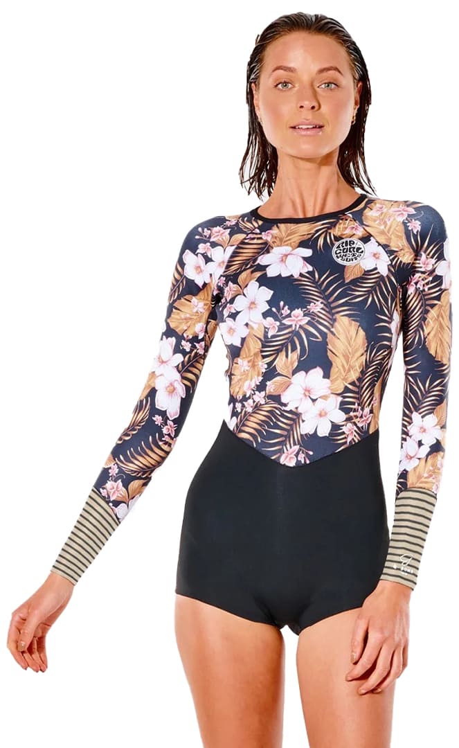 Gbomb 1mm L/S Boyleg Spring Shorty Surf Femme#ShortyRip Curl