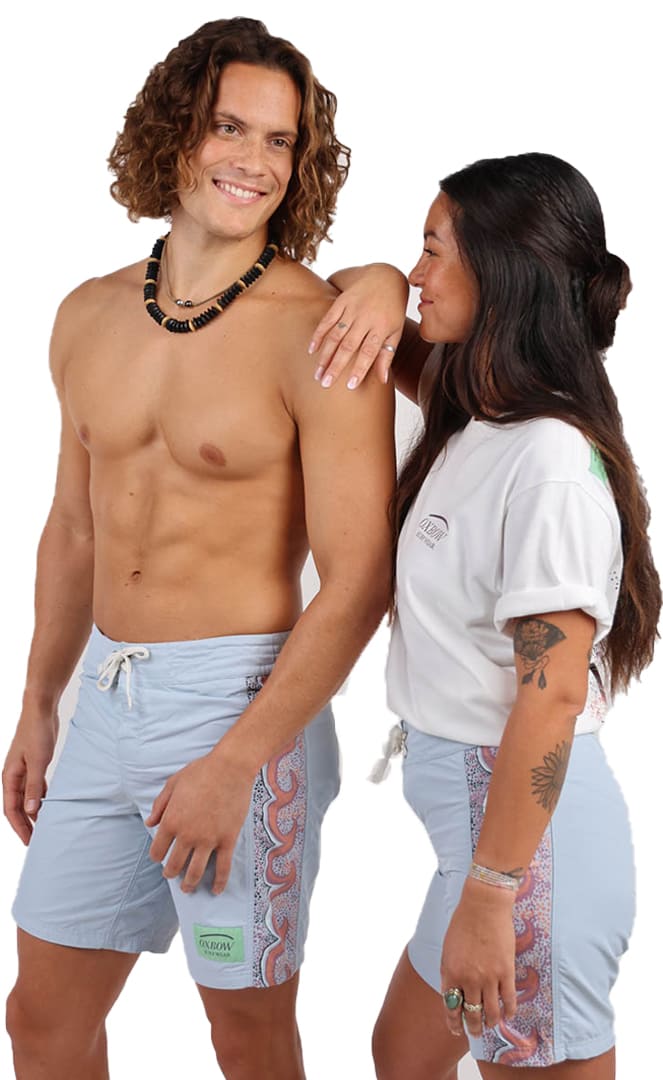 Jacky Light Blue Boardshort Unisexe#BoardshortsOxbow
