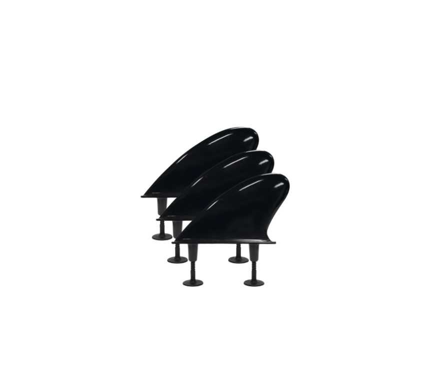 Jeu de trois ailerons souples pour SUPDérivesAri'inui