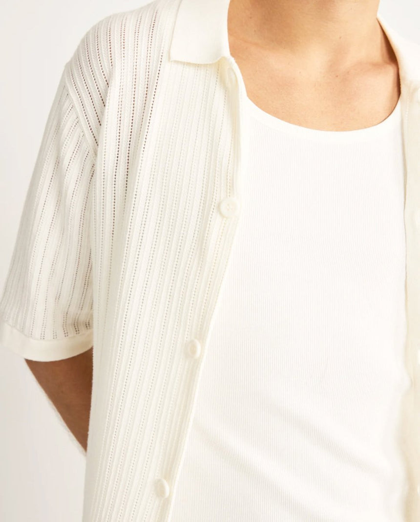 Knit Button Down Polo Homme#Tee ShirtsRhythm