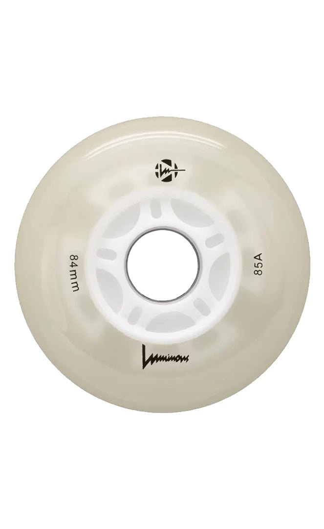 Luminous White Glow 85A Roues de Roller en Ligne Lumineuses#Roller WheelsLuminous