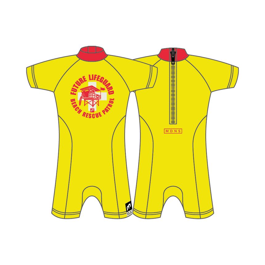 Message Lifeguard - Shorty SPF 50+ S/S Lycra Surf BébéLycrasMdns