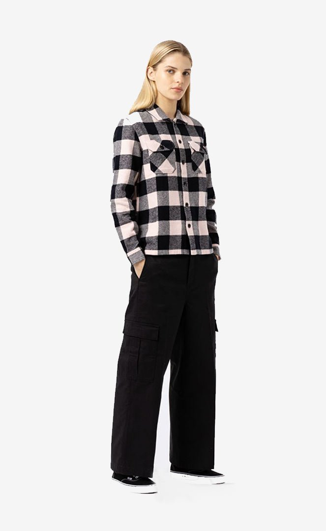 New Sacramento Light Pink Chemise Manches Longues Femme#ChemisesDickies