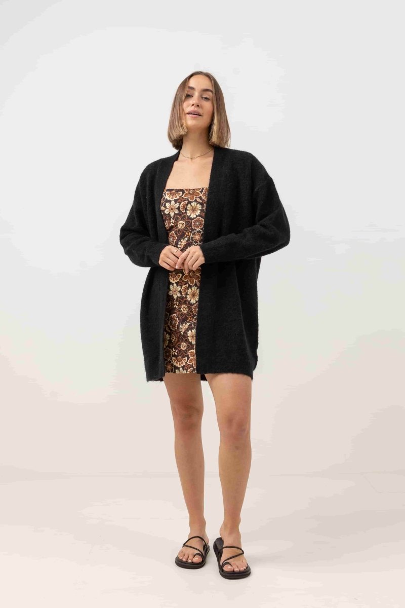 Oversized Knit Cardigan Femme#PullRhythm