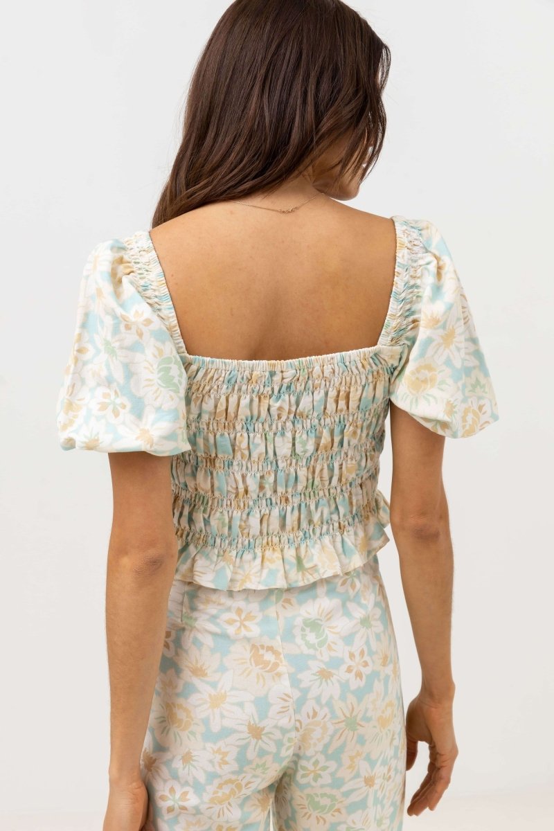 Paloma Floral Smocked - Top FemmeDébardeursRhythm