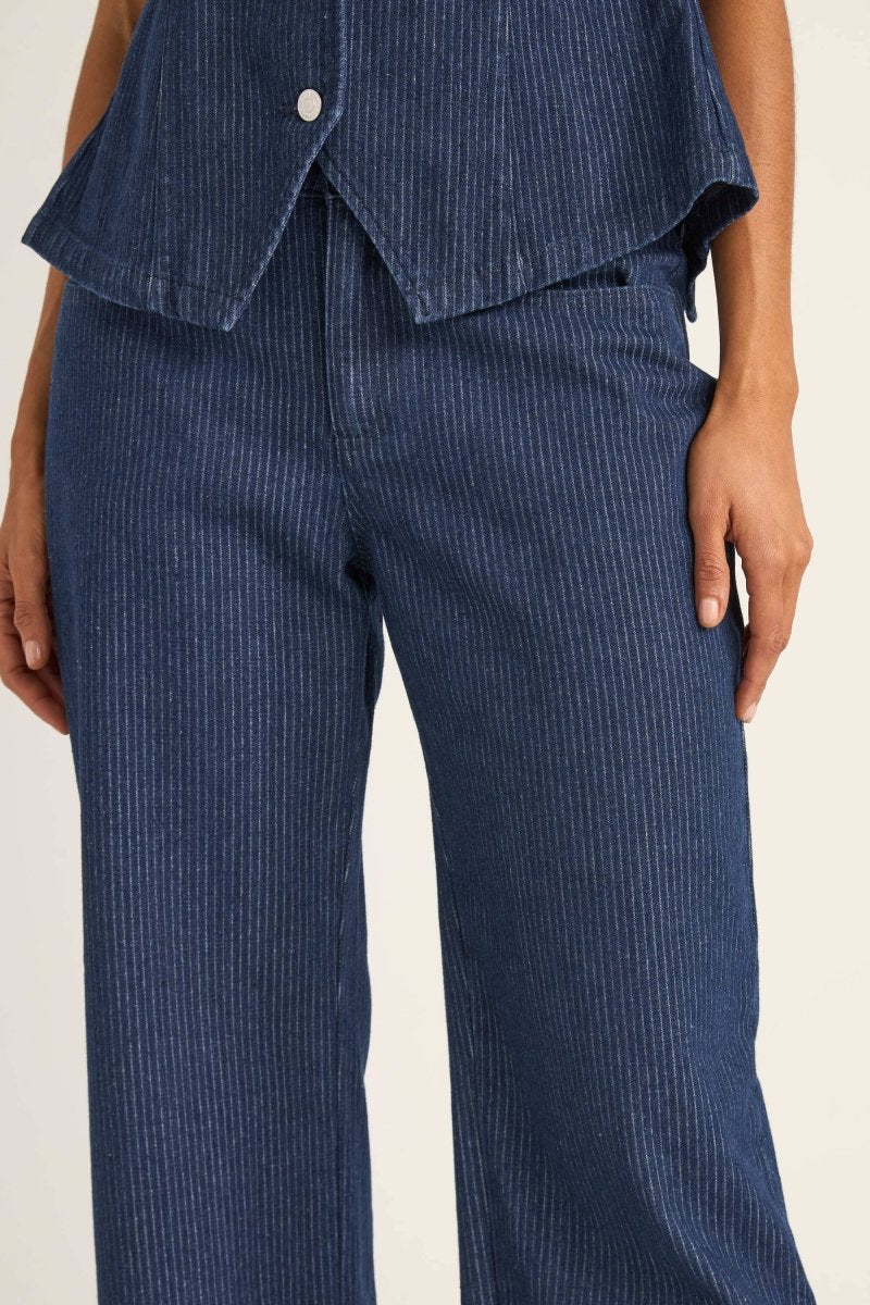 Pinstripe Mid Rise - Pantalon FemmePantalonsRhythm