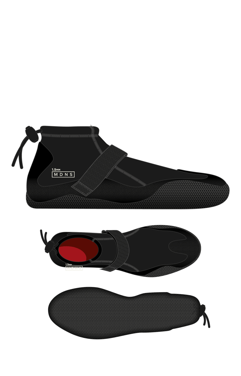 Pioneer Reef Slipper Round Toe 1.5mm - Chausson Surf AdulteChaussons SurfMdns