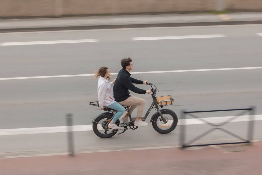 Voltaway Twinnee Electric Bike Two-Seater Black