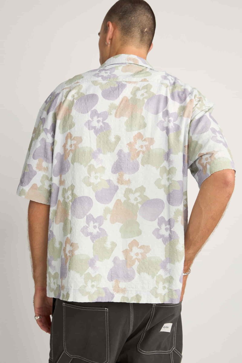 Relaxed Floral Camo Ss Chemise Homme#ChemisesRhythm
