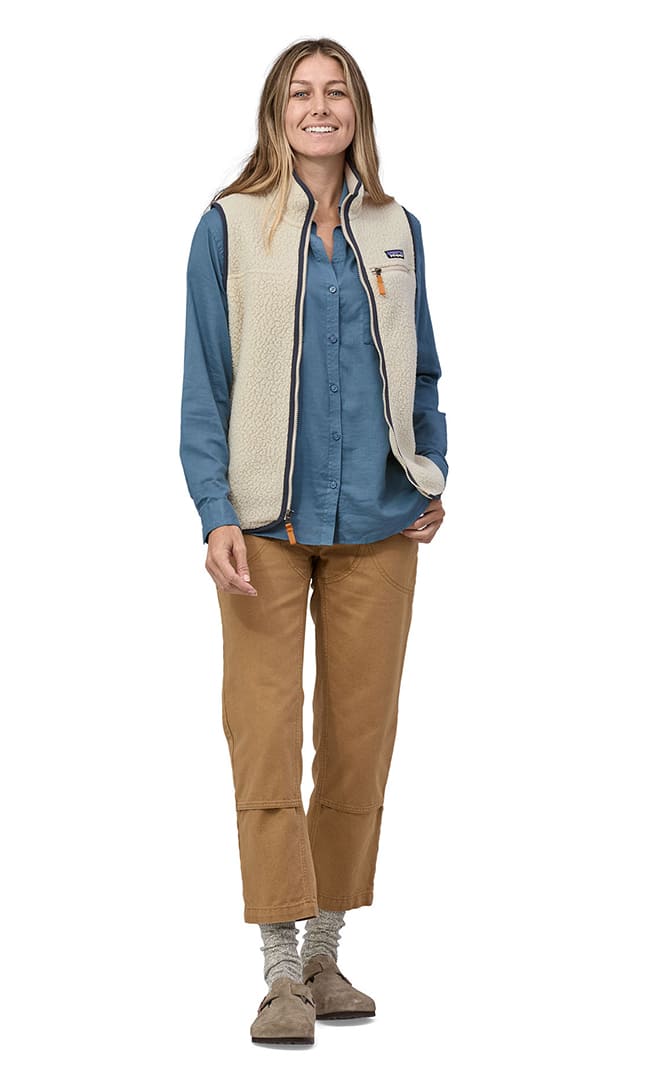 Retro Pile Polaire Sans Manche Femme#PolairesPatagonia