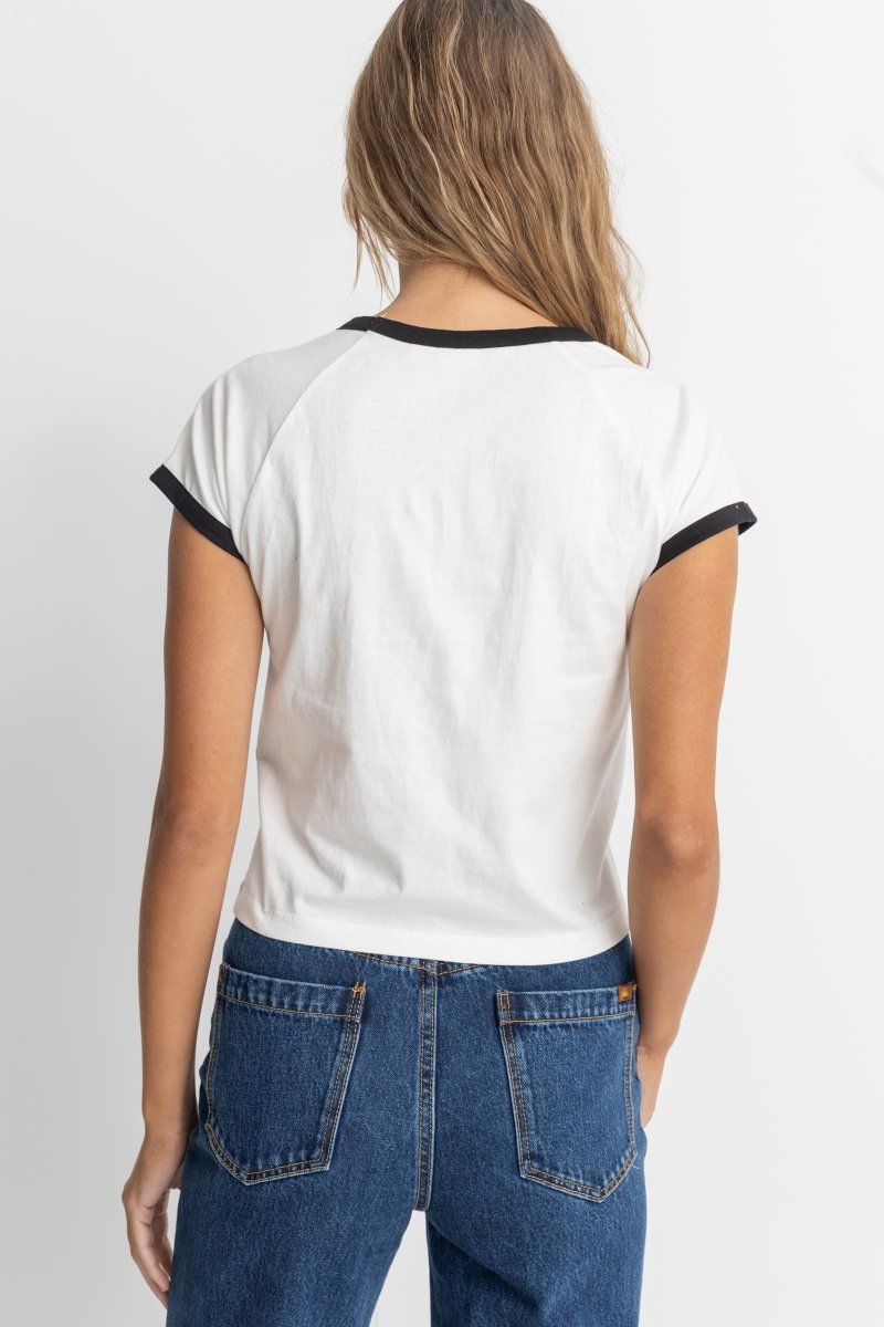 Rhythm Ringer T-Shirt Femme#Tee ShirtsRhythm