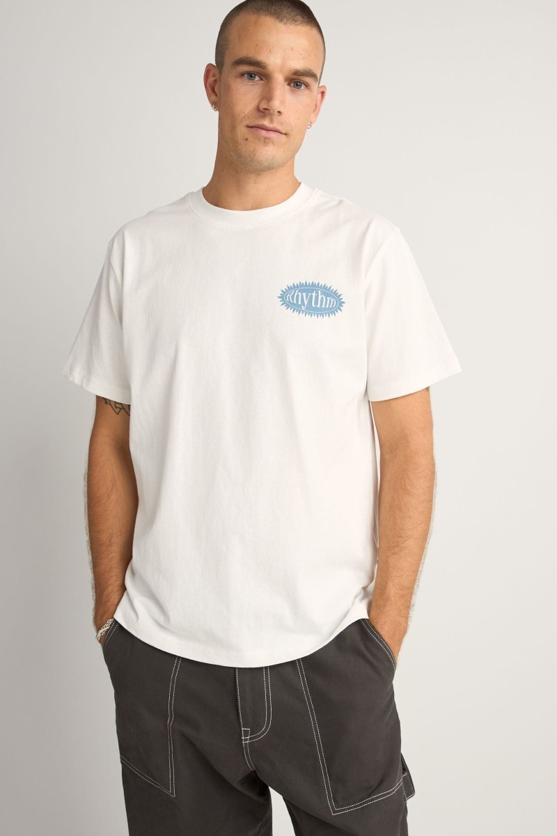 Ritmo Printed Vintage Ss T-Shirt Homme#Tee ShirtsRhythm