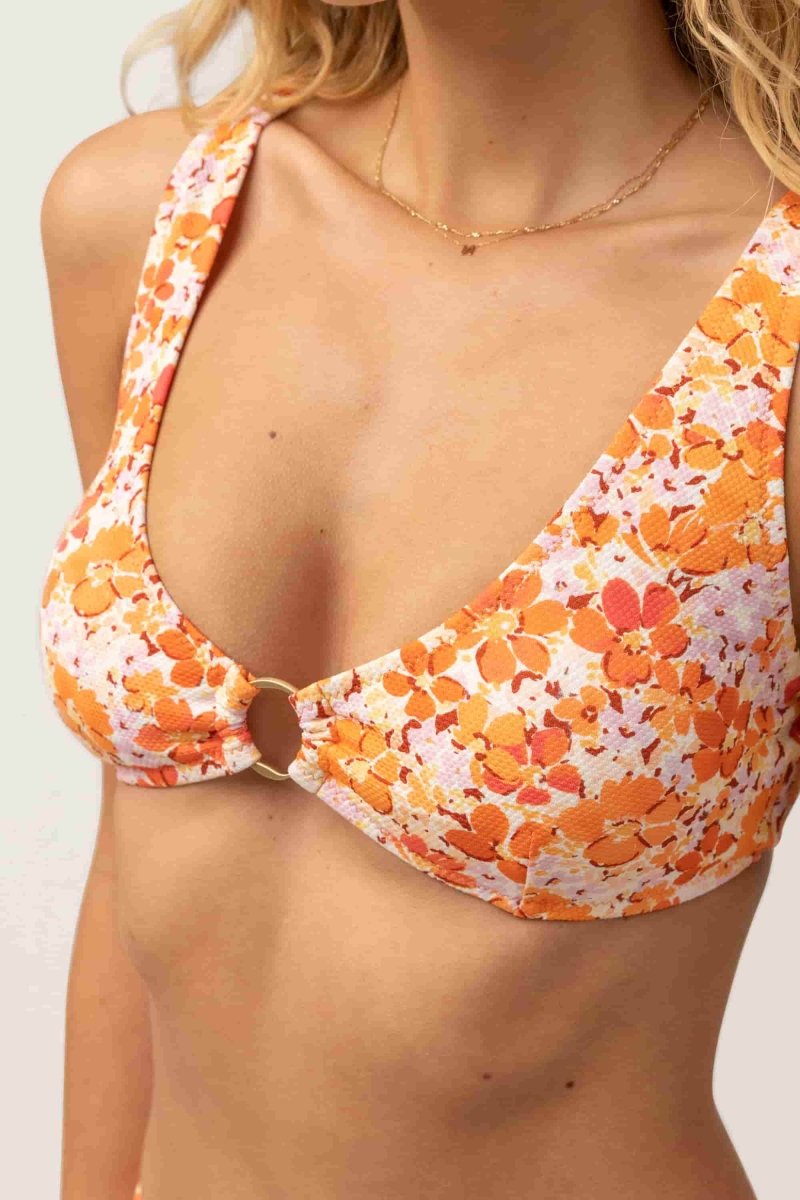 Rosa Floral Haut de Maillot Femme#Maillots De BainRhythm