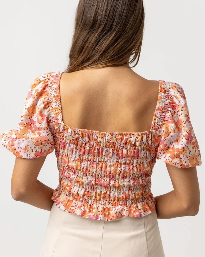 Rosa Floral Smocked - Top FemmeDébardeursRhythm