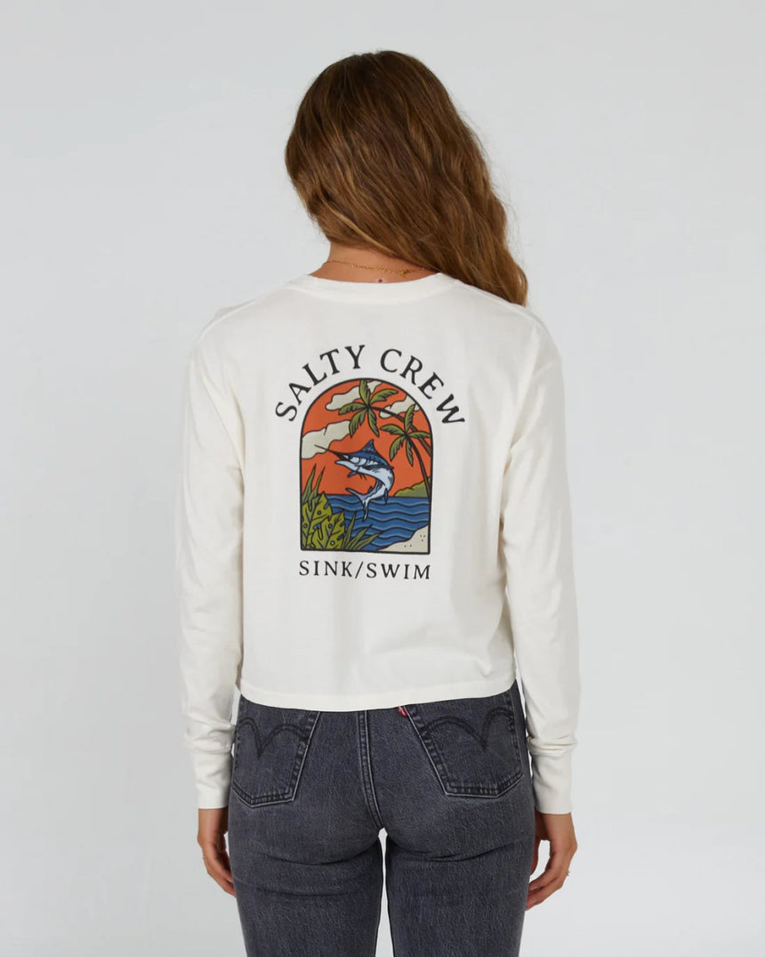 Sail Away L/S T-Shirt Femme#Tee ShirtsSalty Crew