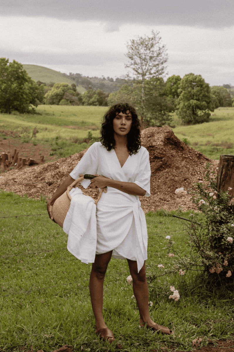 Santorini Tie Front - Robe Courte FemmeDressRhythm