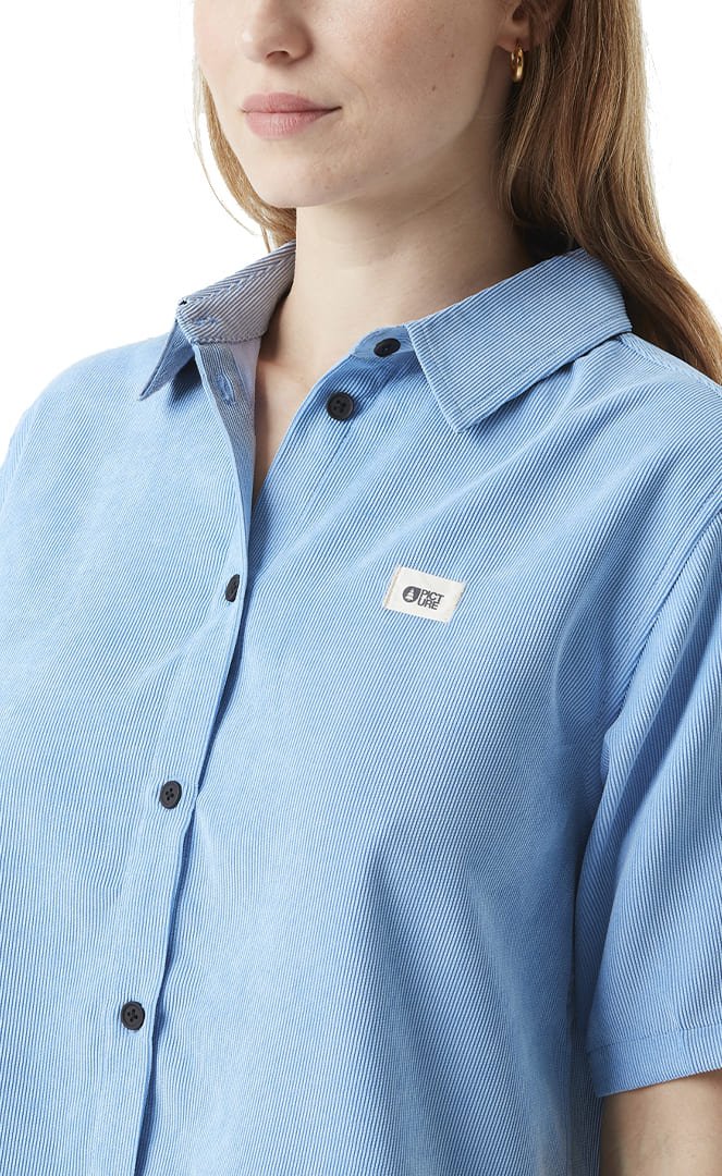 Sesia Cord Shirt Chemise Femme Vista Blue#ChemisesPicture