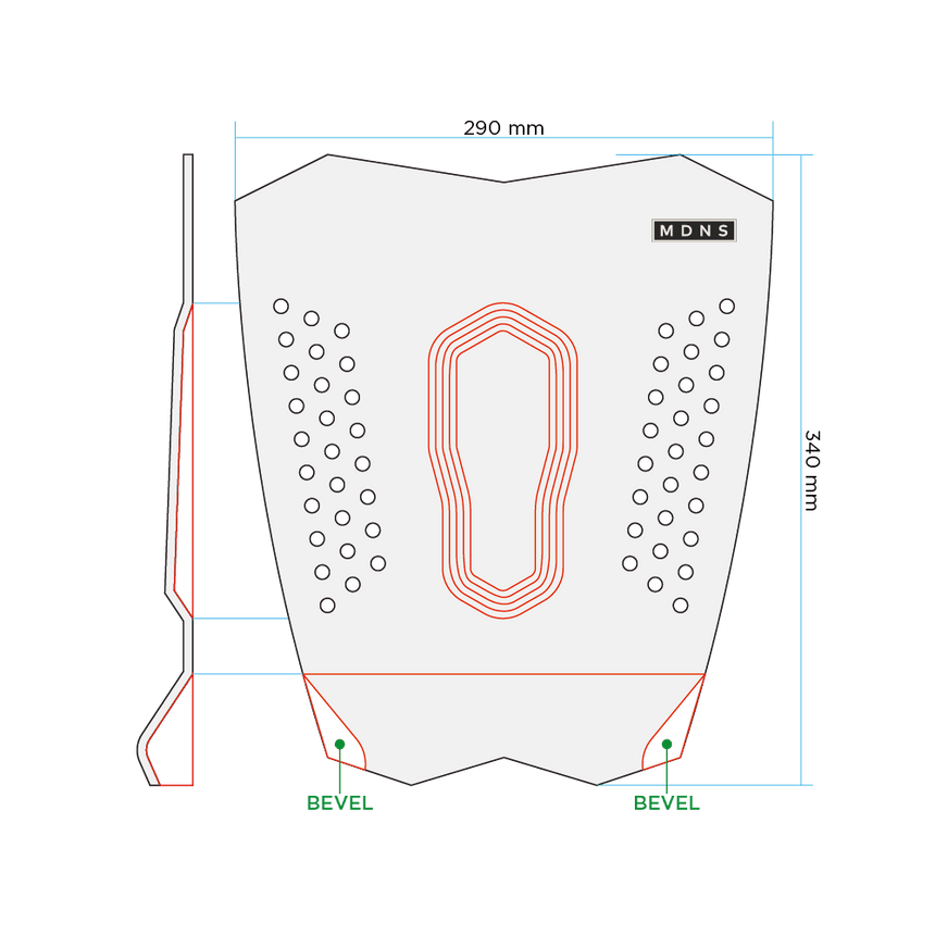 Single Traction - 1 Pièce Pad De SurfPadsMdns