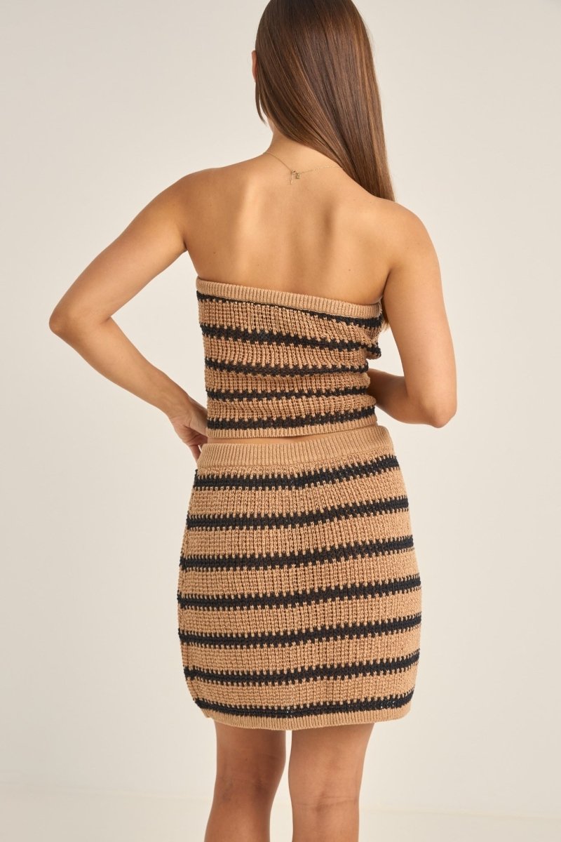 Sol Stripe Strapless Knit Top FemmeDébardeursRhythm