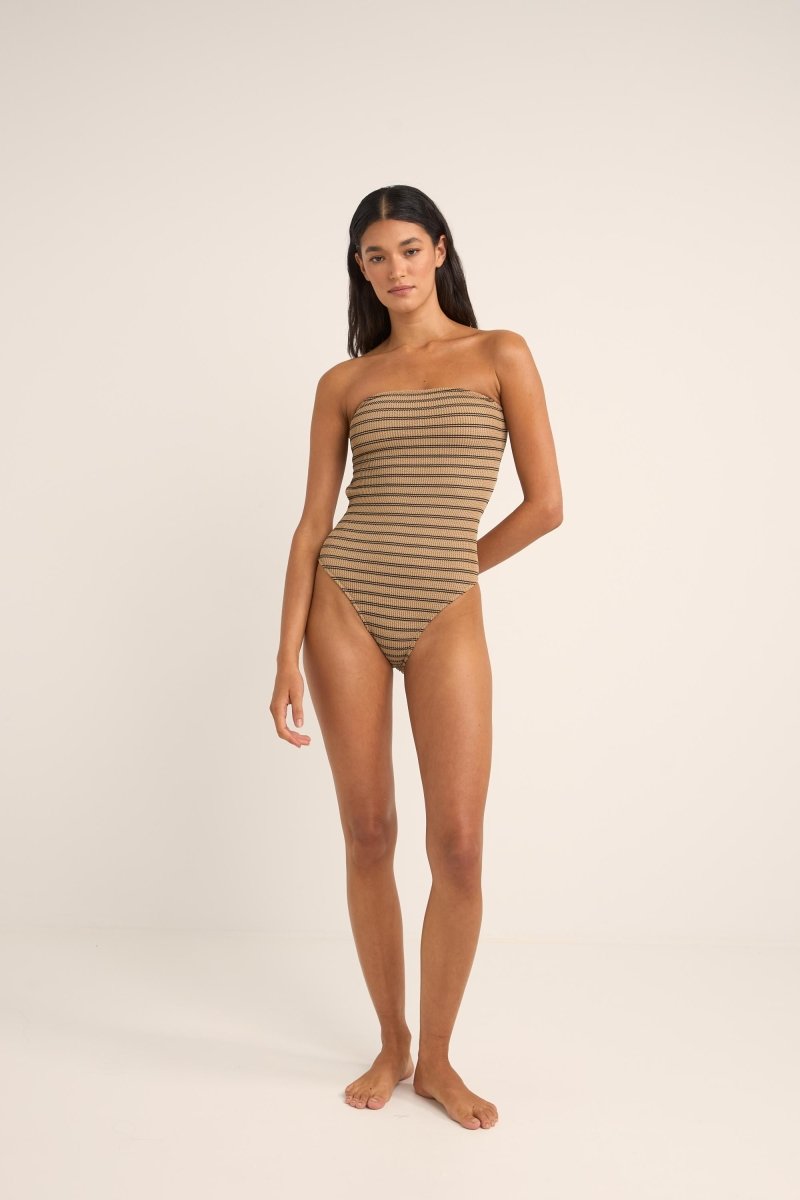 Sol Stripe Strapless One Piece Femme#Maillots De BainRhythm