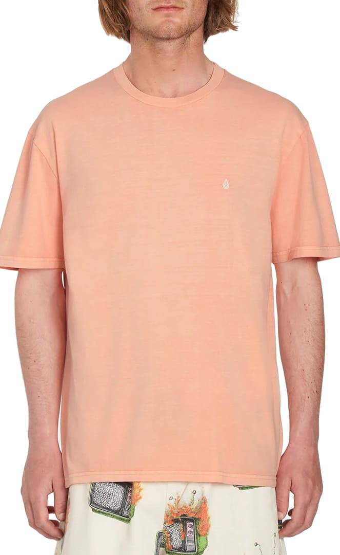 Solid Stone Tee Shirt Coupe Classique Manches Courtes Homme#Tee ShirtsVolcom