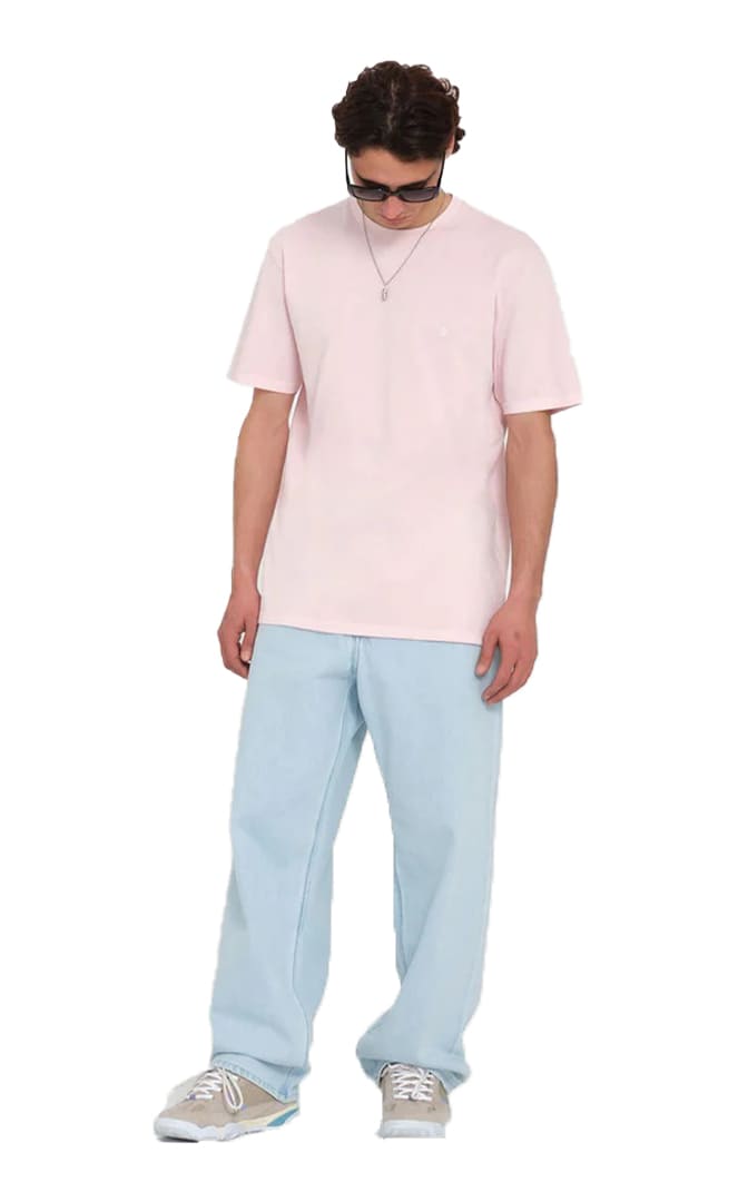 Solid Stone Tee Shirt Coupe Classique Manches Courtes Homme#Tee ShirtsVolcom