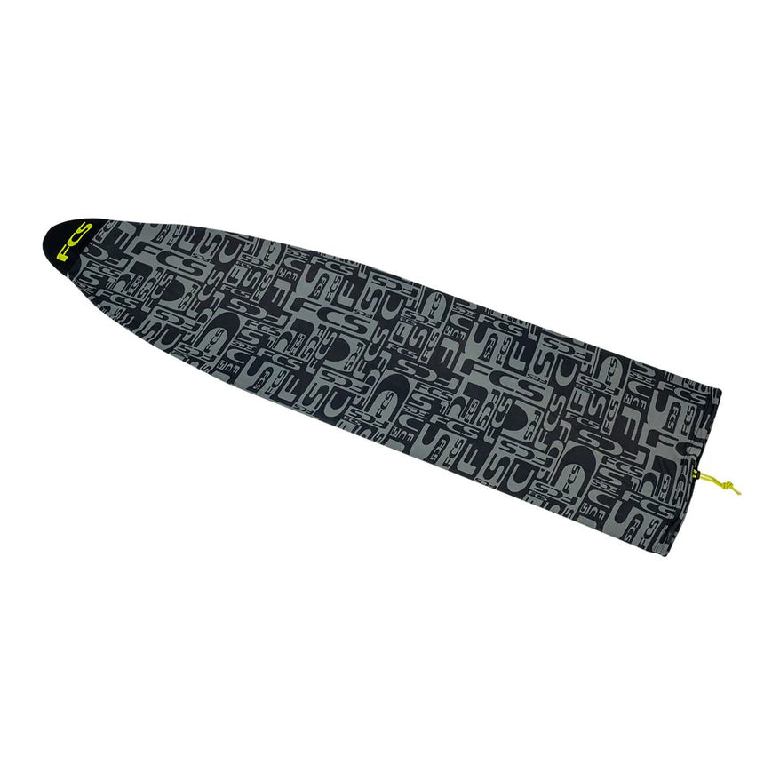 Stretch Fish Monogram Coal/Lime - Housses de SurfHousses SurfFcs