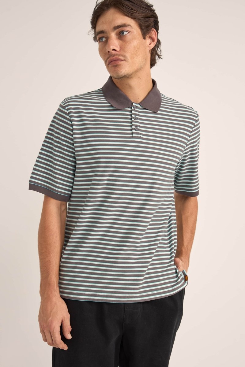 Stripe - S/S Polo HommeTee ShirtsRhythm
