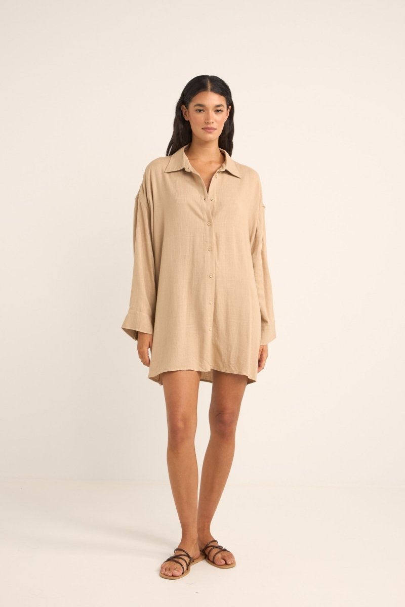 Sun Ray Long Sleeve - Robe Chemise FemmeOverswimRhythm