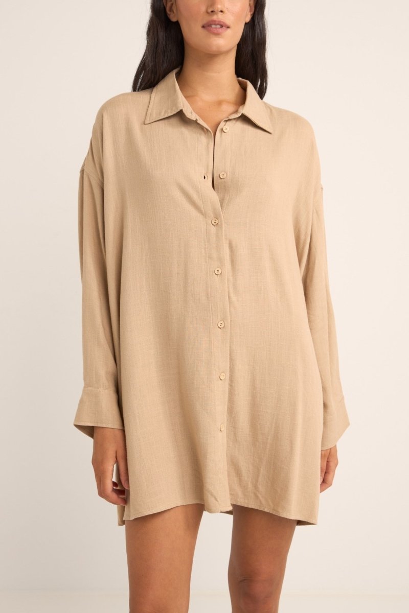 Sun Ray Long Sleeve - Robe Chemise FemmeOverswimRhythm