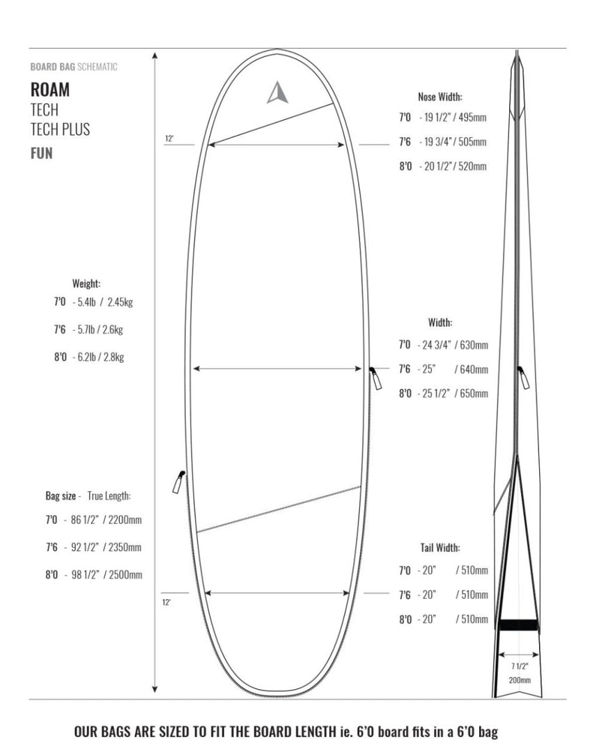 Tech 10 mm - Housse De Surf FunboardHousses SurfRoam