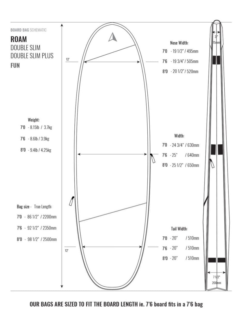 Tech - Ds Plus 10Mm Housse De Surf FunboardHousses SurfRoam