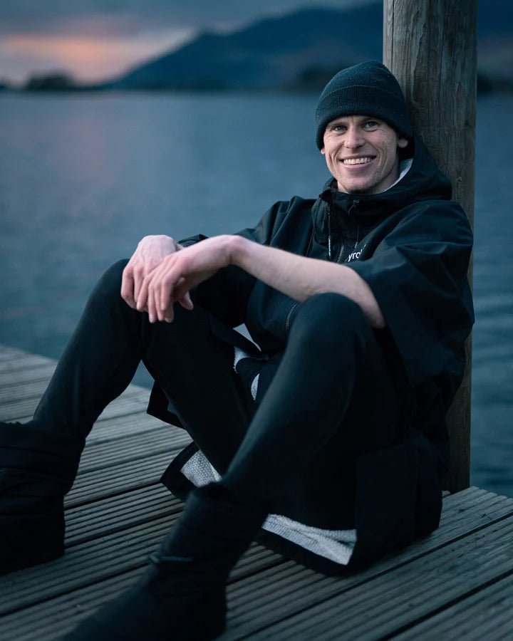 Tech - Lite - Poncho Impermeable Zippé Adulte Manches Courtes Noir GrisPonchosDryrobe