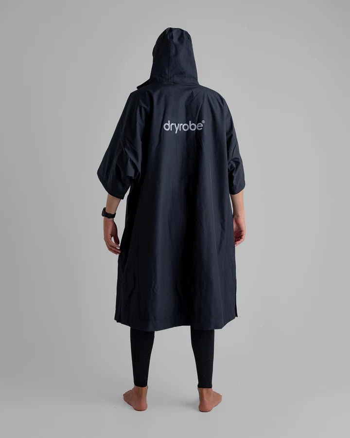 Tech - Lite - Poncho Impermeable Zippé Adulte Manches Courtes Noir GrisPonchosDryrobe