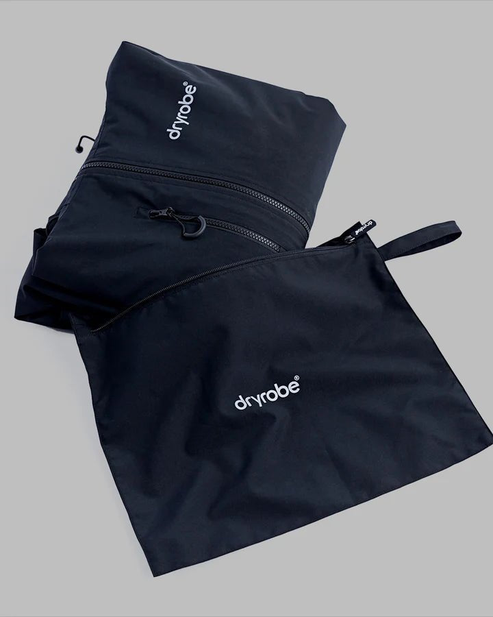 Tech - Lite - Poncho Impermeable Zippé Adulte Manches Courtes Noir GrisPonchosDryrobe