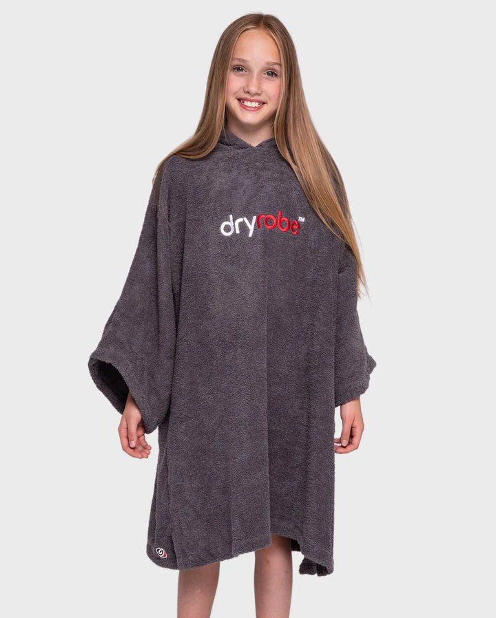 Towel Robe Organic - Poncho Coton Organic Enfant GrisPonchosDryrobe
