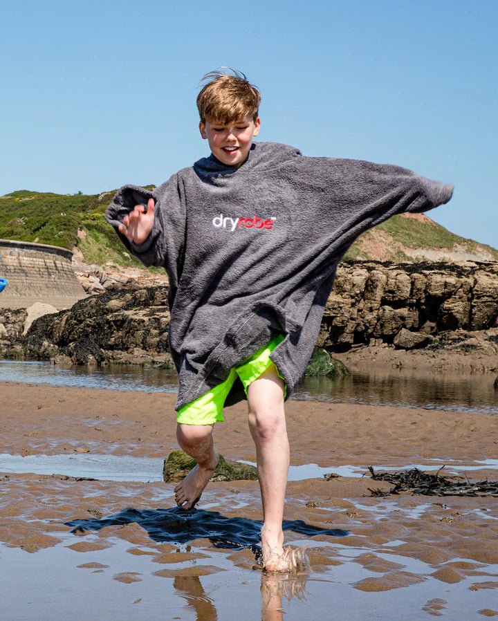 Towel Robe Organic - Poncho Coton Organic Enfant GrisPonchosDryrobe