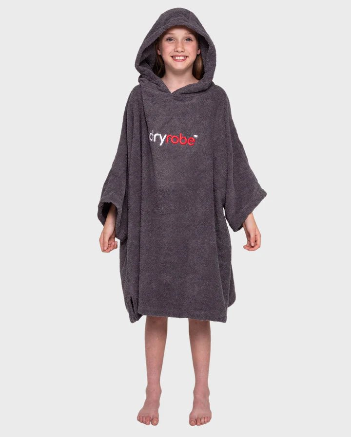 Towel Robe Organic - Poncho Coton Organic Enfant GrisPonchosDryrobe