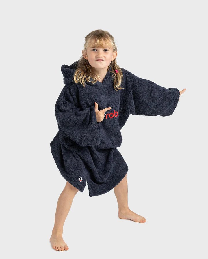 Towel Robe Organic - Poncho Coton Organic Enfant NavyPonchosDryrobe