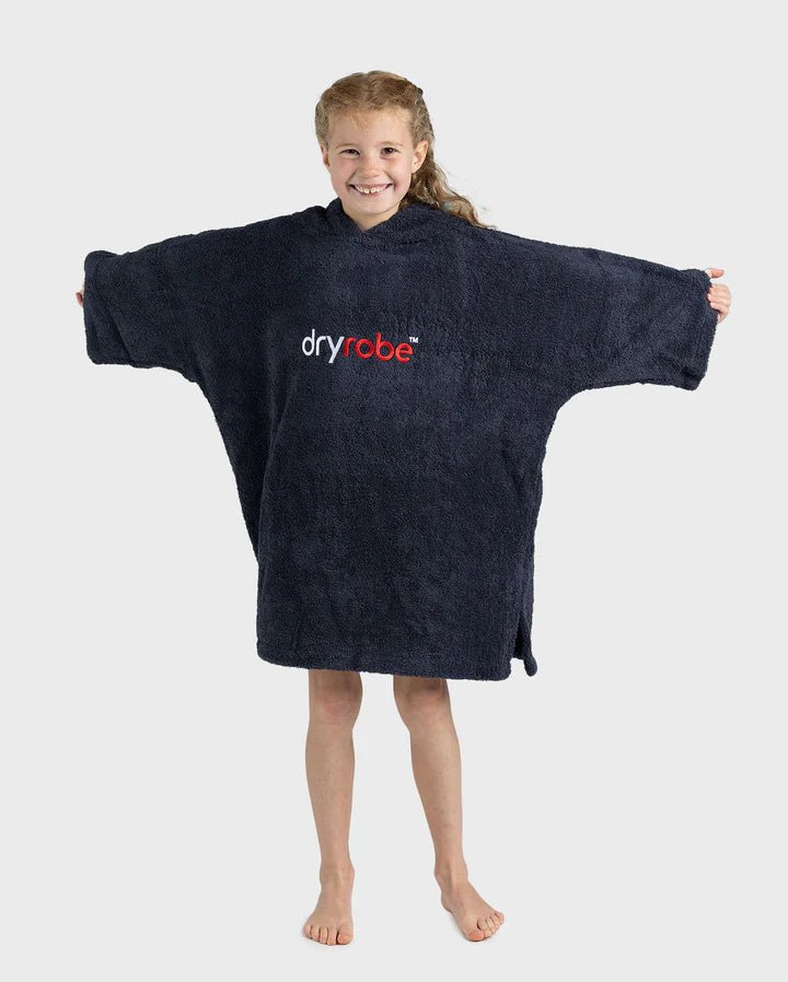 Towel Robe Organic - Poncho Coton Organic Enfant NavyPonchosDryrobe