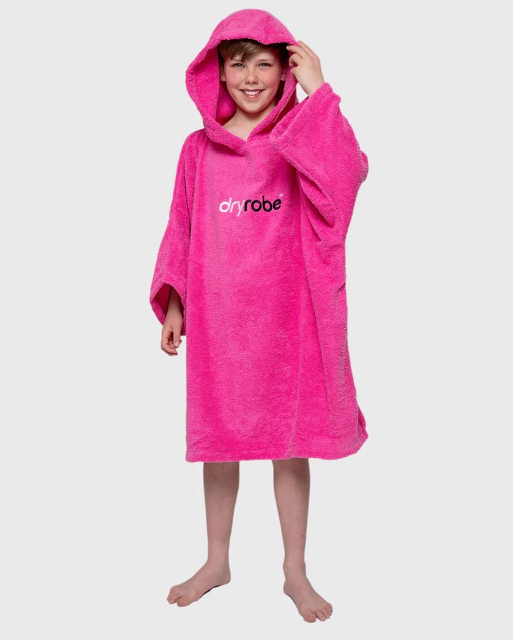 Towel Robe Organic - Poncho Coton Organic Enfant RosePonchosDryrobe