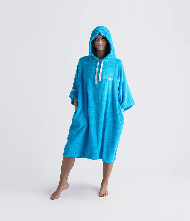 Towel Robe - Poncho Coton Organic Adulte BleuPonchosDryrobe