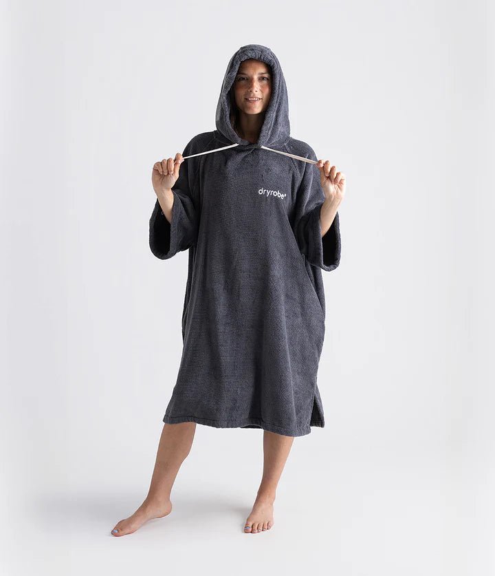Towel Robe - Poncho Coton Organic Adulte GrisPonchosDryrobe