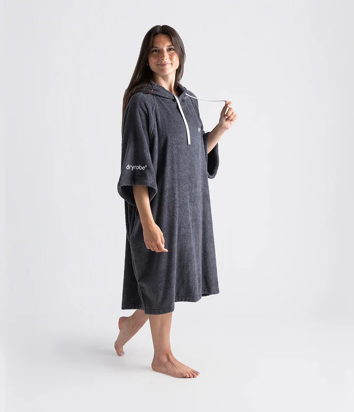 Towel Robe - Poncho Coton Organic Adulte GrisPonchosDryrobe
