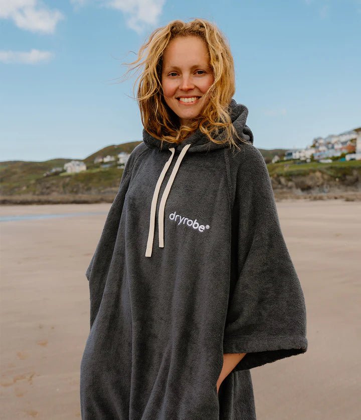 Towel Robe - Poncho Coton Organic Adulte GrisPonchosDryrobe