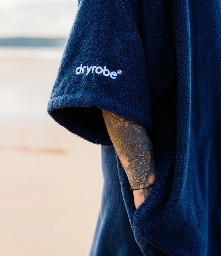 Towel Robe - Poncho Coton Organic Adulte NavyPonchosDryrobe